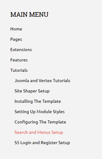 Column Menu