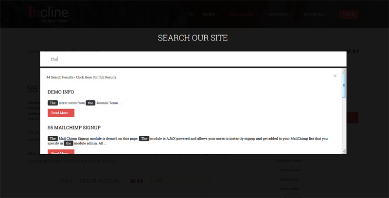 Live Search